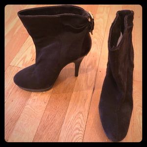 Brown suede Michael Kors ankle boots